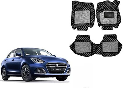Autorepute Leather 7D Mat For  Maruti Suzuki New Dzire(Black)