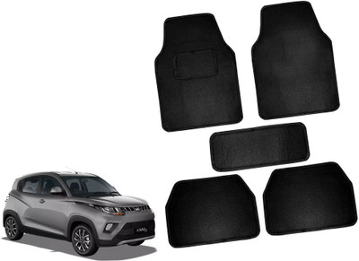 AUTO PEARL Polyester Standard Mat For  Renault Kwid(Black)
