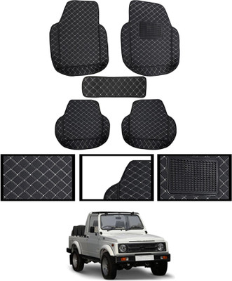 monolive Leatherite Tray Mat For  Maruti Suzuki Gypsy King(Black)