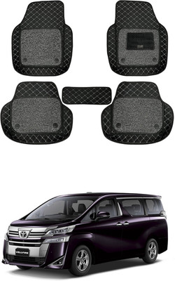 MATIES Leatherite 7D Mat For  Toyota Vellfire(Black)