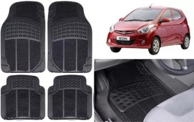 JVG PVC, Rubber Standard Mat For  Hyundai Eon(Black)