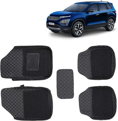 Kingsway Leatherite 7D Mat For  Tata Safari(Black)