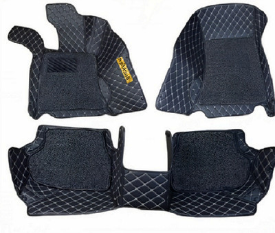 VIAZ VENTURES Leather 7D Mat For  Maruti Wagon R 1.0(Black)