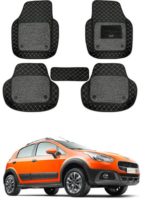 MATIES Leatherite 7D Mat For  Fiat Avventura(Black)