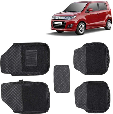 Kingsway Leatherite 7D Mat For  Maruti Suzuki WagonR Stingray(Black)
