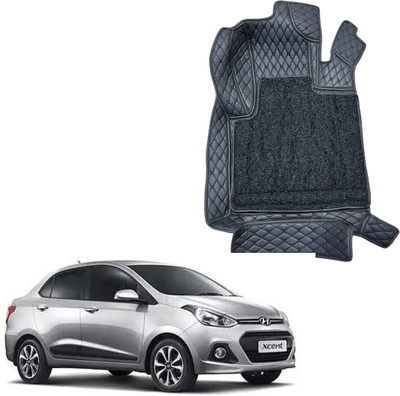 Aegis Leatherite, EVA 7D Mat For  Hyundai Xcent(Black)