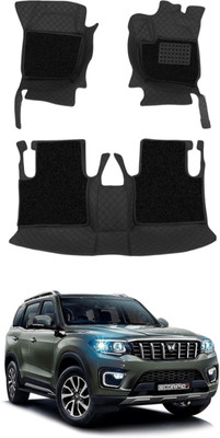 TOFIT ENTERPRISES Leatherite 7D Mat For  Mahindra Scorpio N(Black)