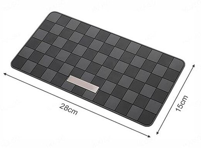ACCESSOREEZ PVC Standard Mat For  Universal For Car(Black, Grey)