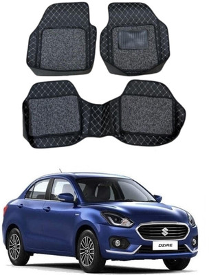 arneja trading company Leatherite 7D Mat For  Maruti Suzuki New Dzire(Silver, Black)