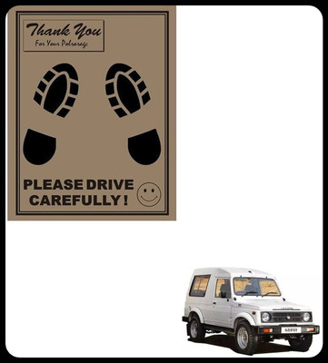 SEMAPHORE Paper Disposable Paper Mat For  Maruti Gypsy(Brown)