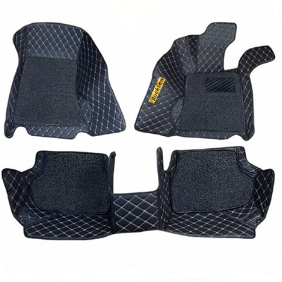 Auckkien Leather 7D Mat For  Skoda Octavia(Black)