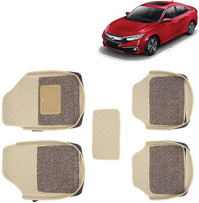 Kingsway Leatherite 7D Mat For  Honda Civic(Beige)