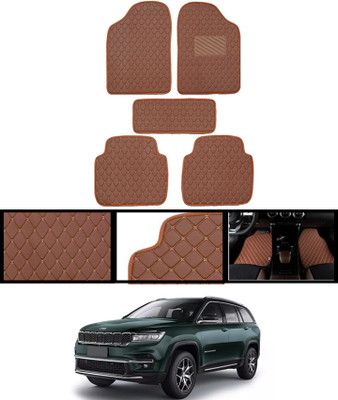 MSNP Leatherite Standard Mat For  Jeep Meridian(Brown)