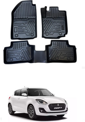 Arnejaa TPV 9D Mat For  Maruti Suzuki Swift(Black)