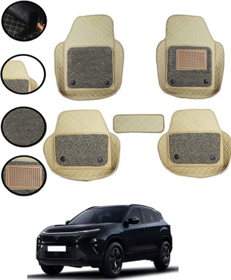 MATIES Leatherite 7D Mat For  Tata Harrier(Beige)