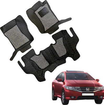 TOFIT ENTERPRISE Leatherite 7D Mat For  Honda City(Black)