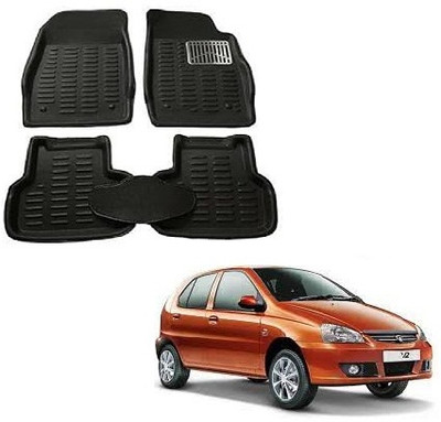 SLSHILPA Plastic 3D Mat For  Tata Indica V2(Black)