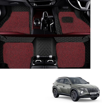 Autoclow Leatherite 7D Mat For  Hyundai Tucson(Black, Red)