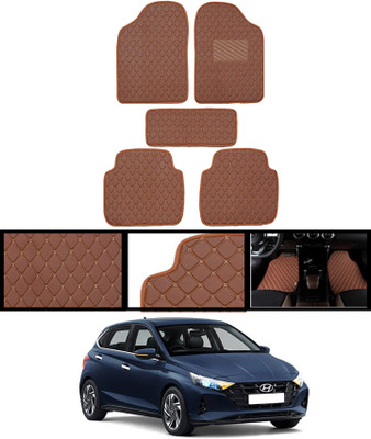MSNP Leatherite Standard Mat For  Hyundai i20(Brown)