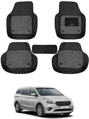 RKPSP Leatherite 7D Mat For  Kia Carnival(Black)