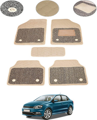 MSNP Leatherite 7D Mat For  Volkswagen Universal For Car(Beige)