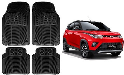 SLSHILPA Rubber Standard Mat For  Mahindra KUV 100(Black)