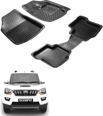 Auto Hub EVA, Plastic 3D Mat For  Mahindra New Scorpio(Black)