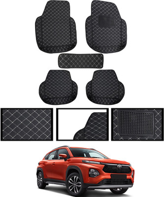 MSNP Leatherite Standard Mat For  Toyota Universal For Car(Black)