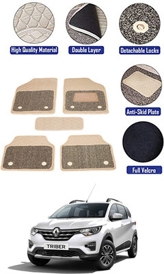 MATIES PVC 7D Mat For  Mahindra Universal For Car(Beige)