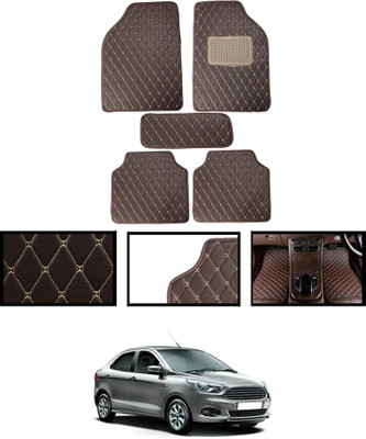 MSNP Leatherite Standard Mat For  Ford Aspire(Brown)