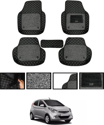 MATIES Leatherite 7D Mat For  Hyundai Eon(Black)