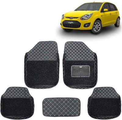 Kingsway Leatherite 7D Mat For  Ford Figo(Black)