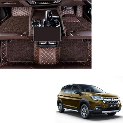 Autoclow Leatherite 7D Mat For  Maruti Suzuki XL6(Brown, Brown)