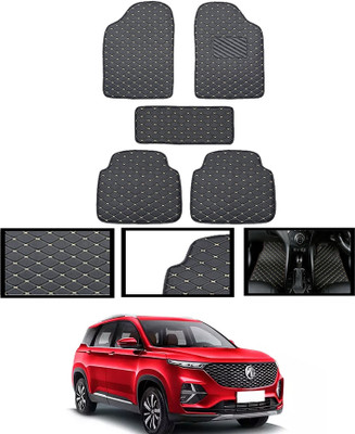 MATIES Leatherite Standard Mat For  MG Hector Plus(Black)