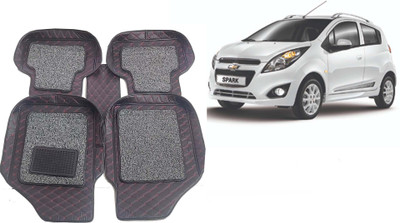 AUTORACE Leatherite 7D Mat For  Chevrolet Spark(Black, Red)