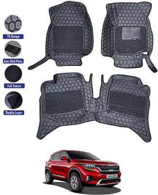 MATIES Leatherite 8D Mat For  Kia Seltos(Black)