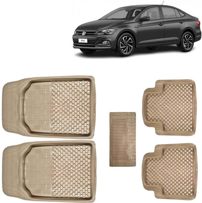 Kingsway PVC Tray Mat For  Volkswagen Virtus(Beige)