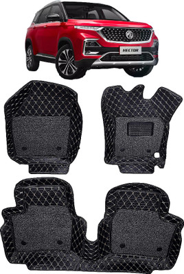 INSURE AUTOMOTIVE Leather 7D Mat For  MG Hector(Black)