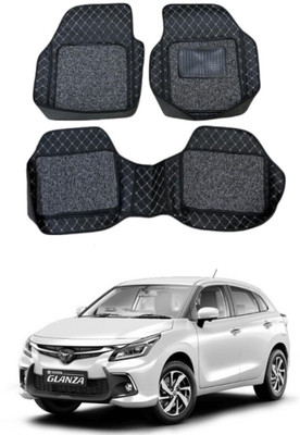arneja trading company Polyutherine 3D Mat For  Toyota Glanza(Silver, Black)