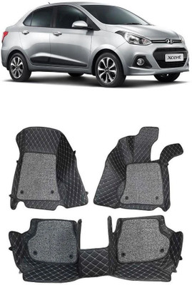 TOFIT ENTERPRISE Leatherite 7D Mat For  Hyundai Xcent(Black)