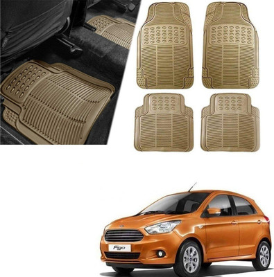 Znee Smart Rubber Standard Mat For  Universal For Car(Beige)