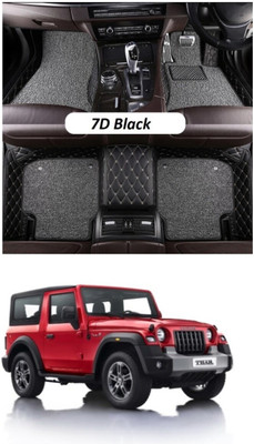 onefit enterprises Leatherite 7D Mat For  Mahindra Thar(Black)