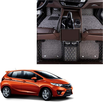 STYLE CHOICE Leatherite 7D Mat For  Honda Jazz(Black)