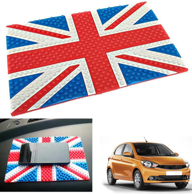 PEEPS STORE Rubber Tray Mat For  Tata Tiago(Red, Blue)