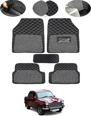 MSNP Leatherite 7D Mat For  Ambassador(Black)