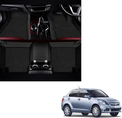Autoclow Leatherite 7D Mat For  Maruti Suzuki Swift Dzire(Black, Black)