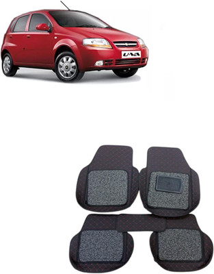 Arnejaa Leatherite 7D Mat For  Chevrolet Aveo U-VA(Red, Black)