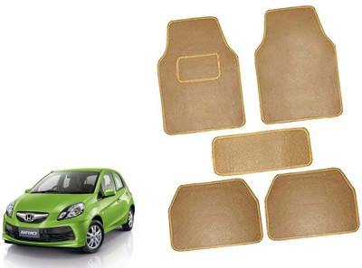 AUTO PEARL Polyester Standard Mat For  Honda Brio(Beige)