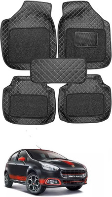 arneja trading company Leatherite 7D Mat For  Fiat Abarth Punto(Black)