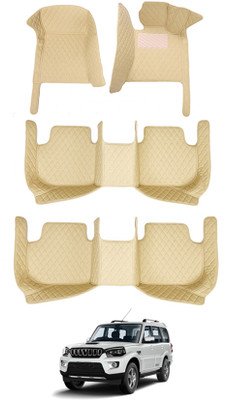 MATIES Leatherite 7D Mat For  Mahindra Scorpio(Beige)